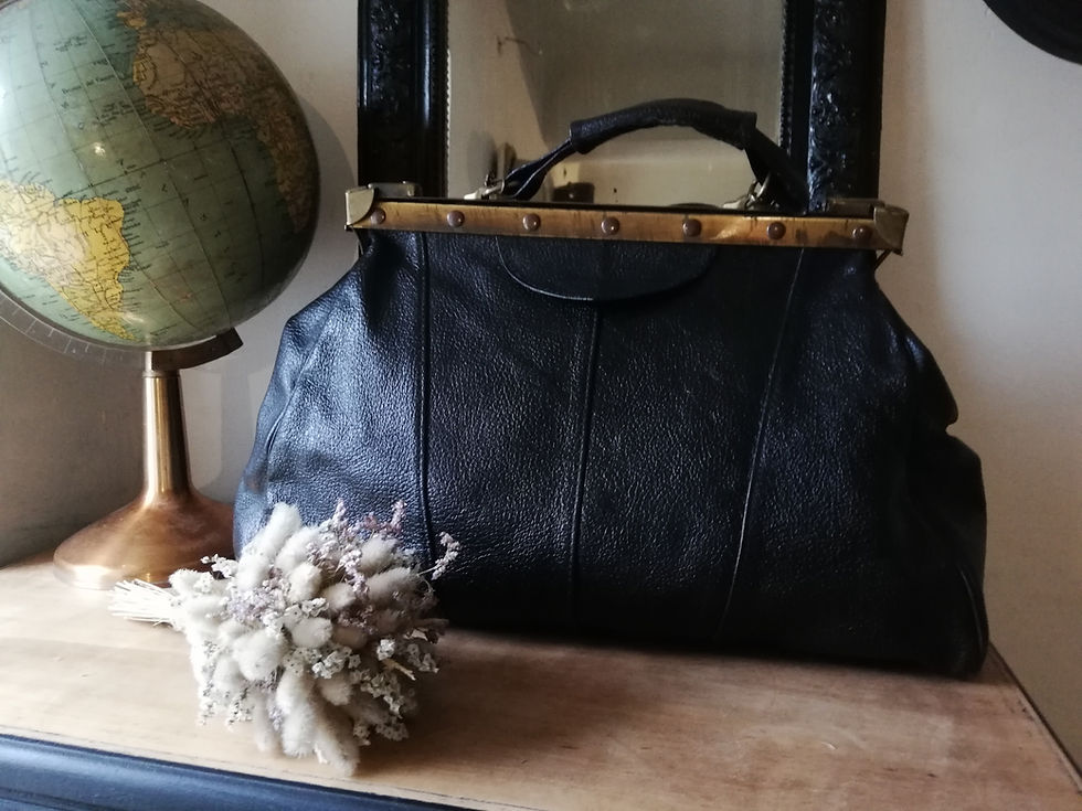 sac diligence cuir noir