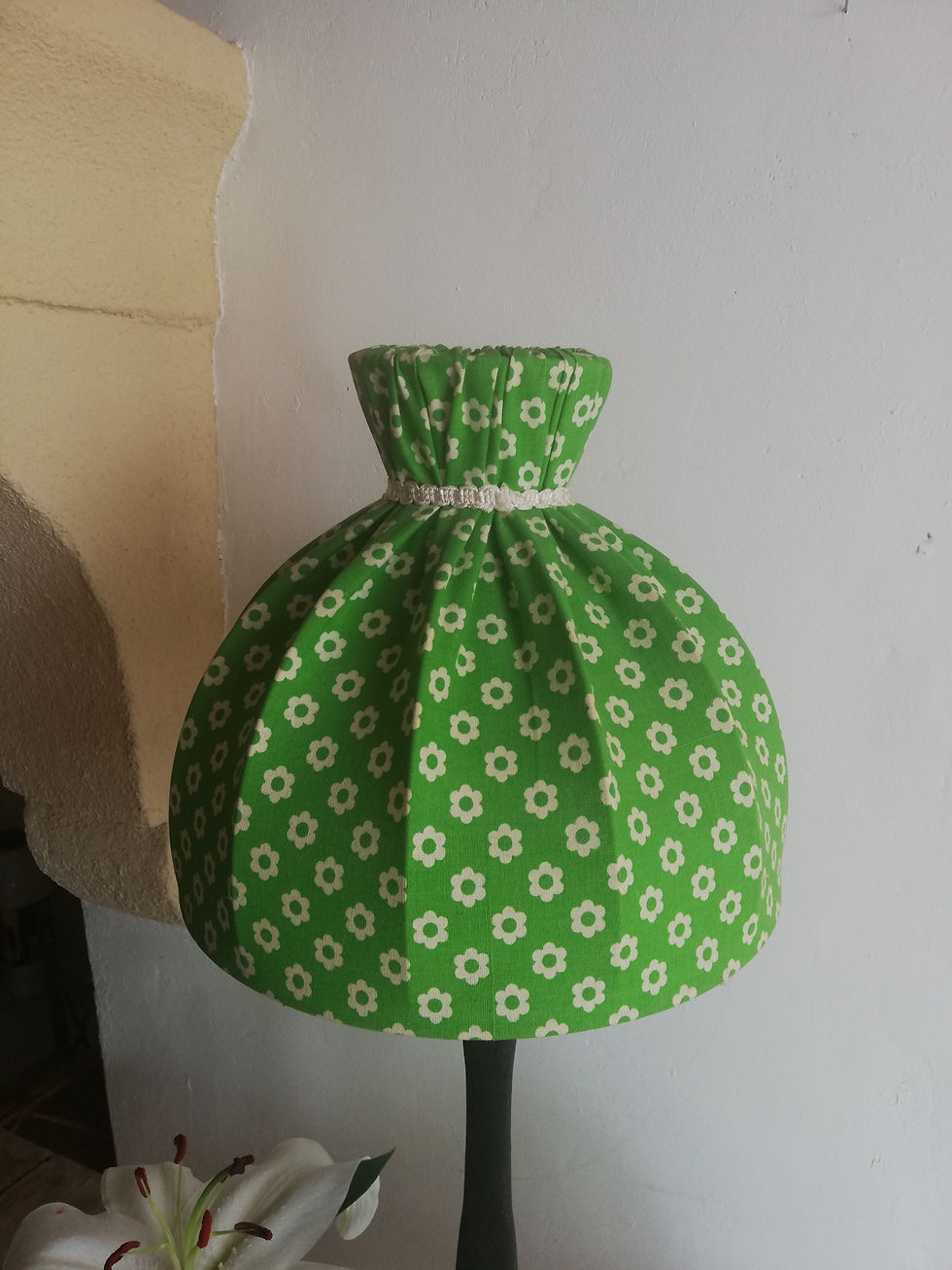 2 abat jour vintage vert