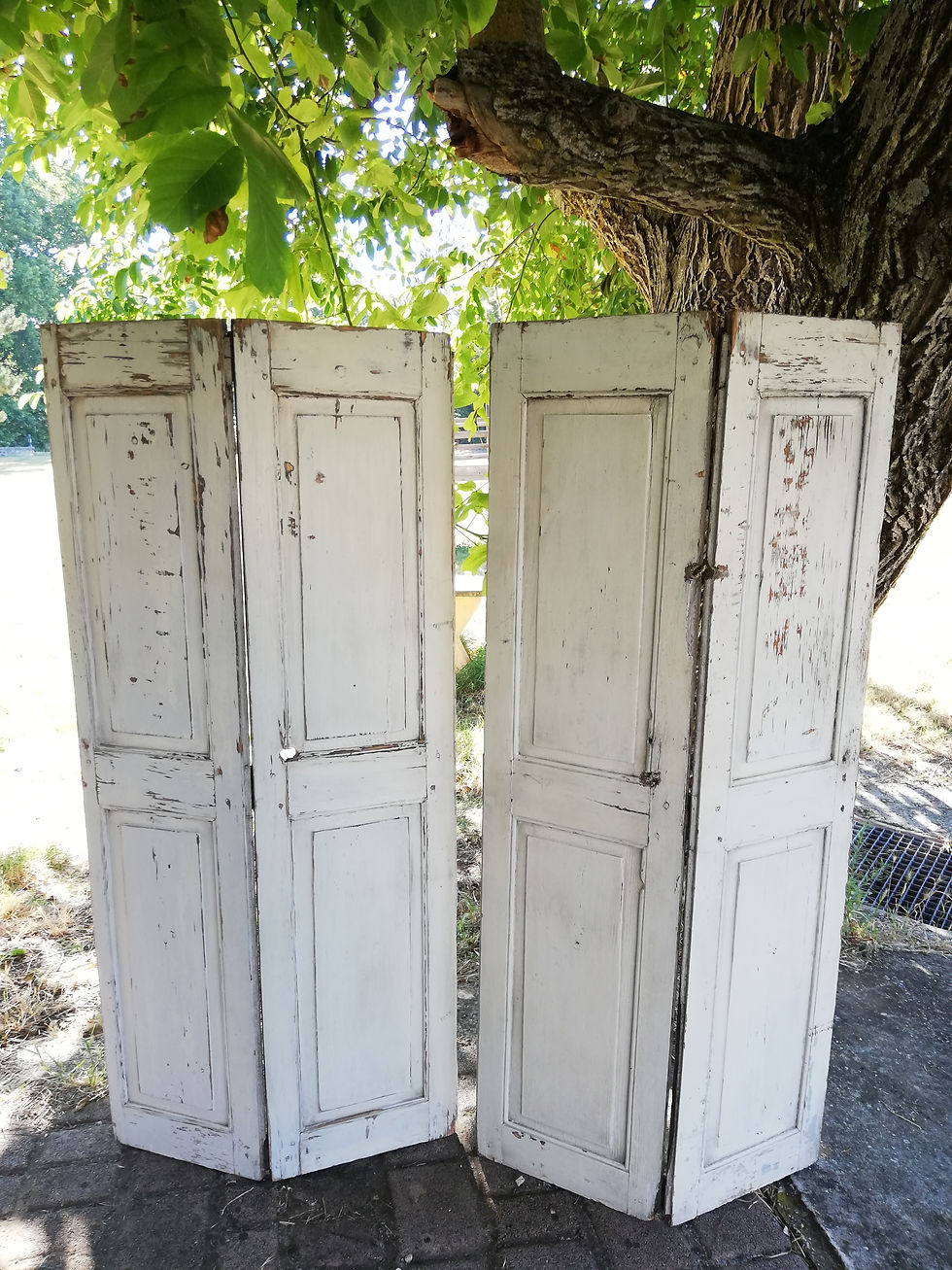 paravents en bois patiné