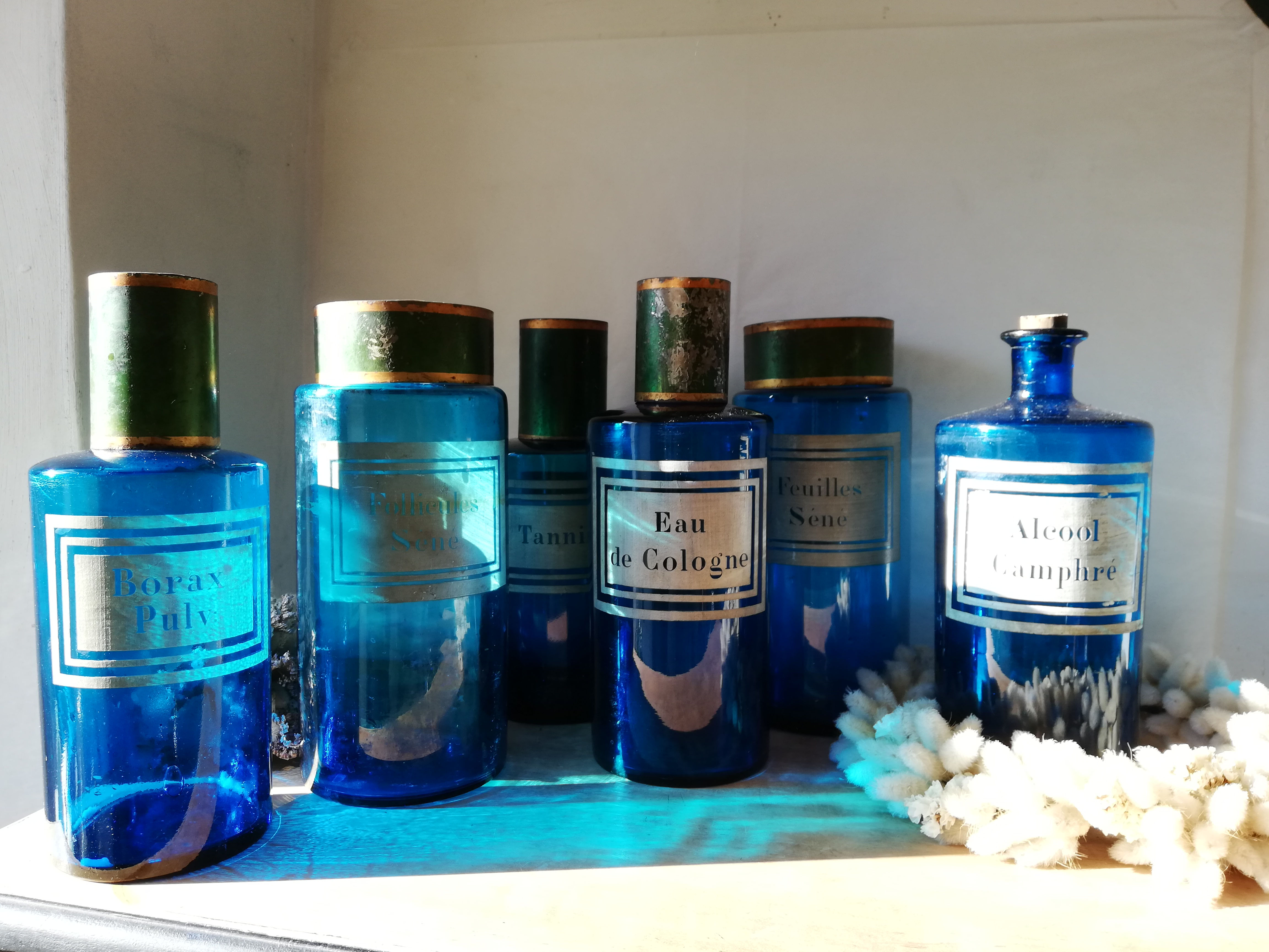 flacons d'apothicaire