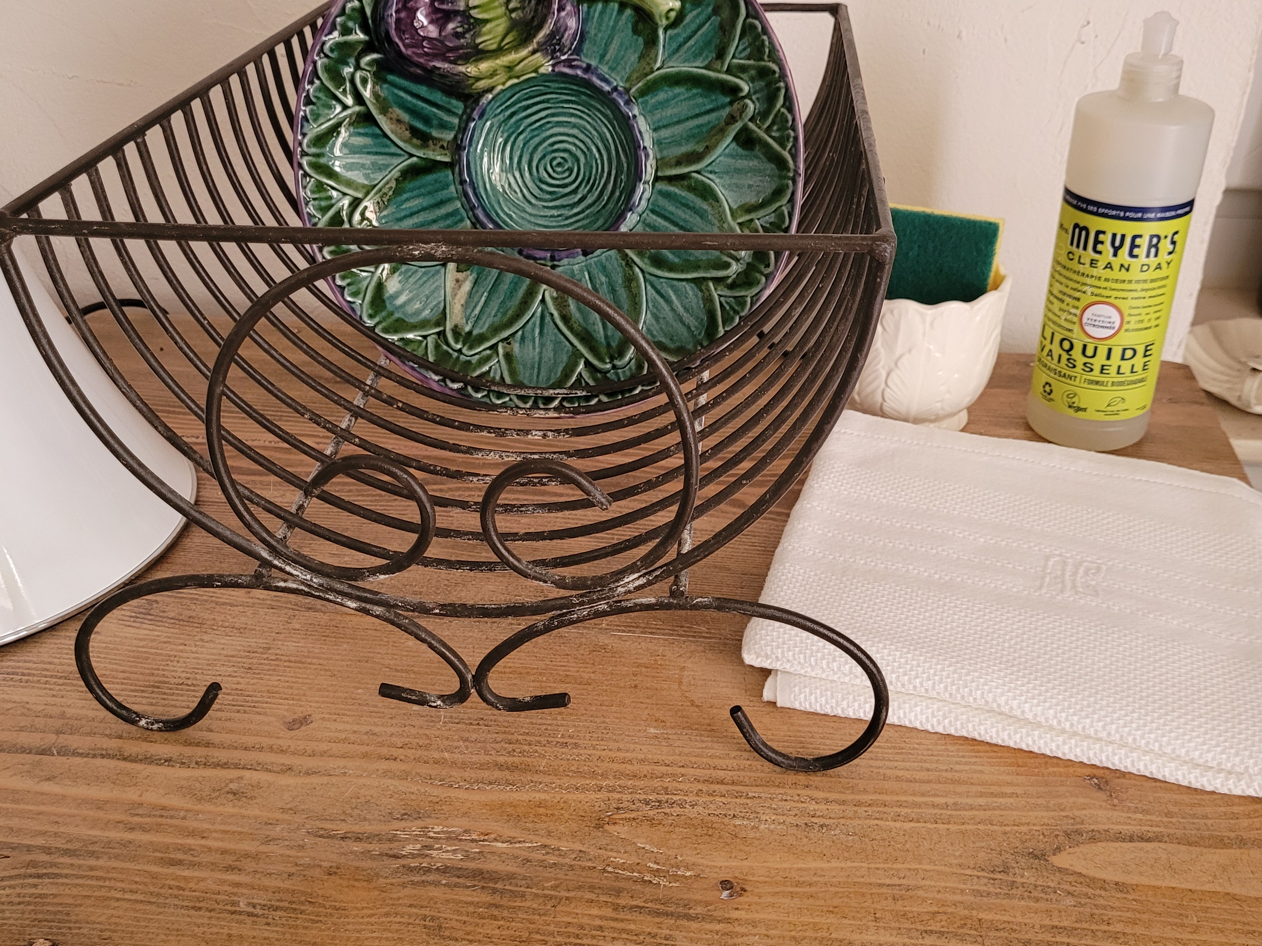 égouttoir a assiettes vintage