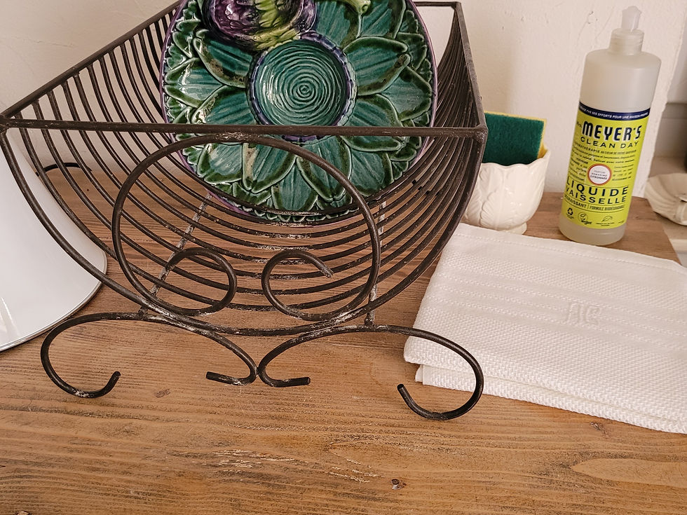 égouttoir a assiettes vintage