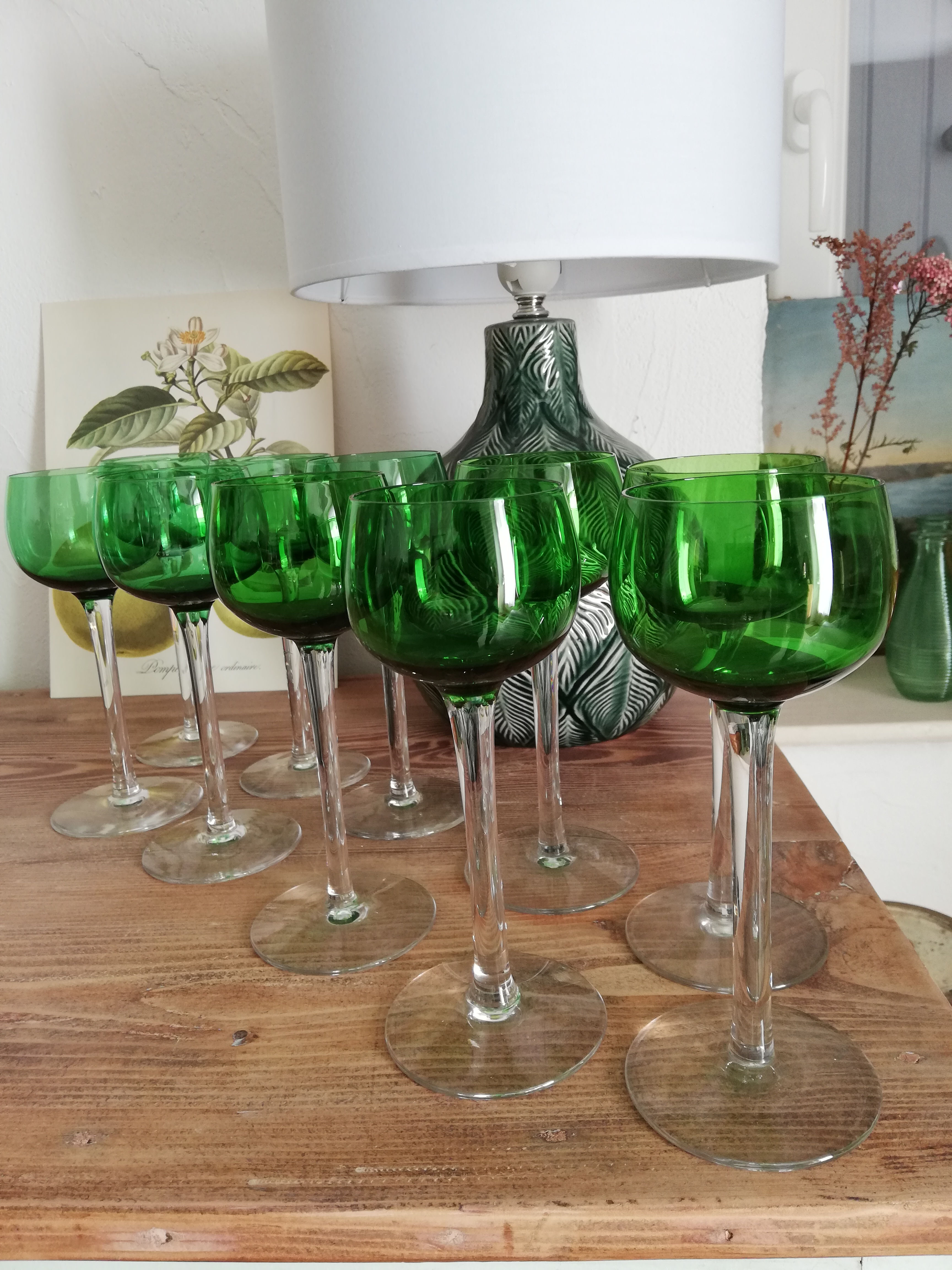 10 verres vintage