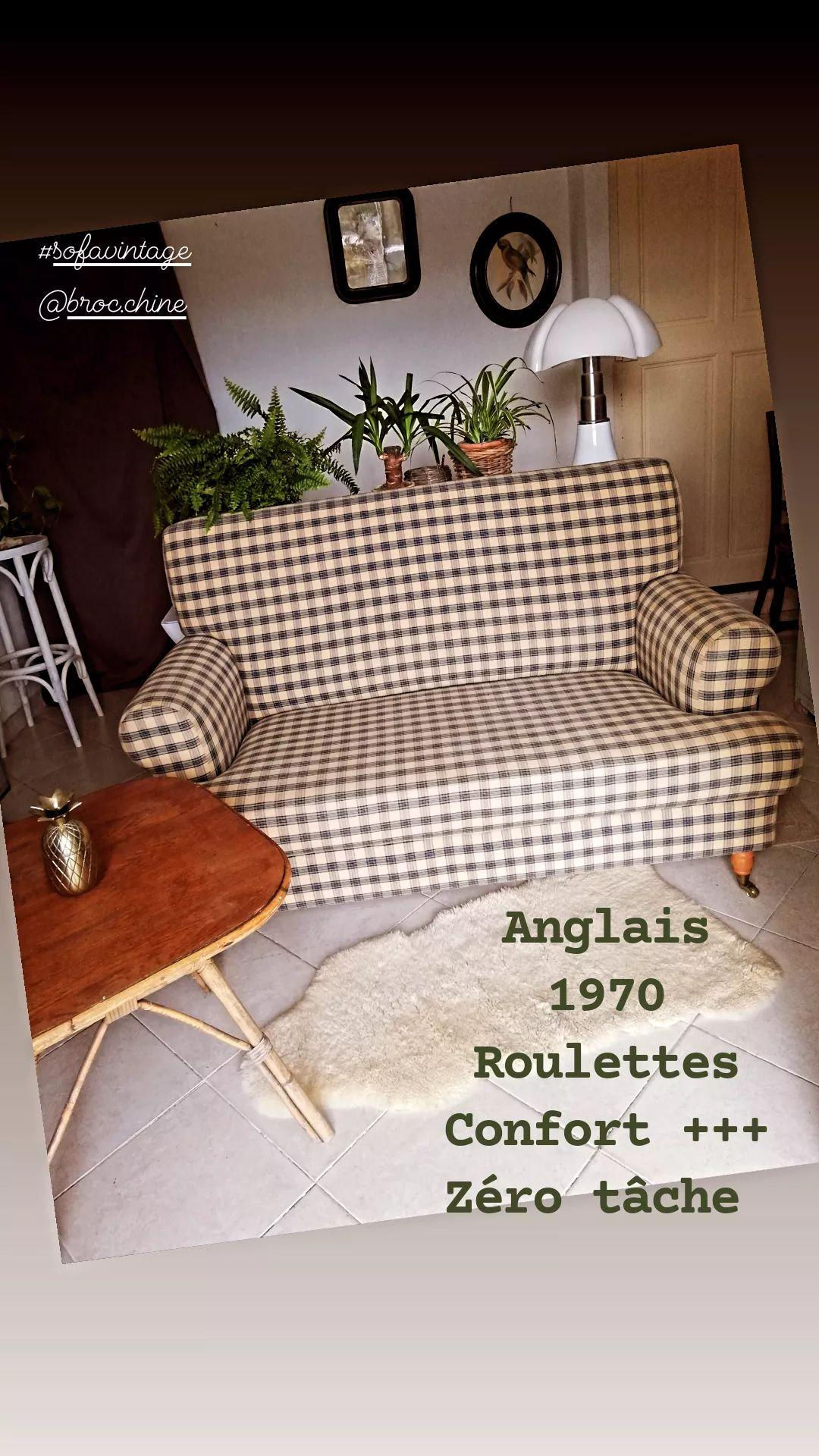 sofa anglais 2 places