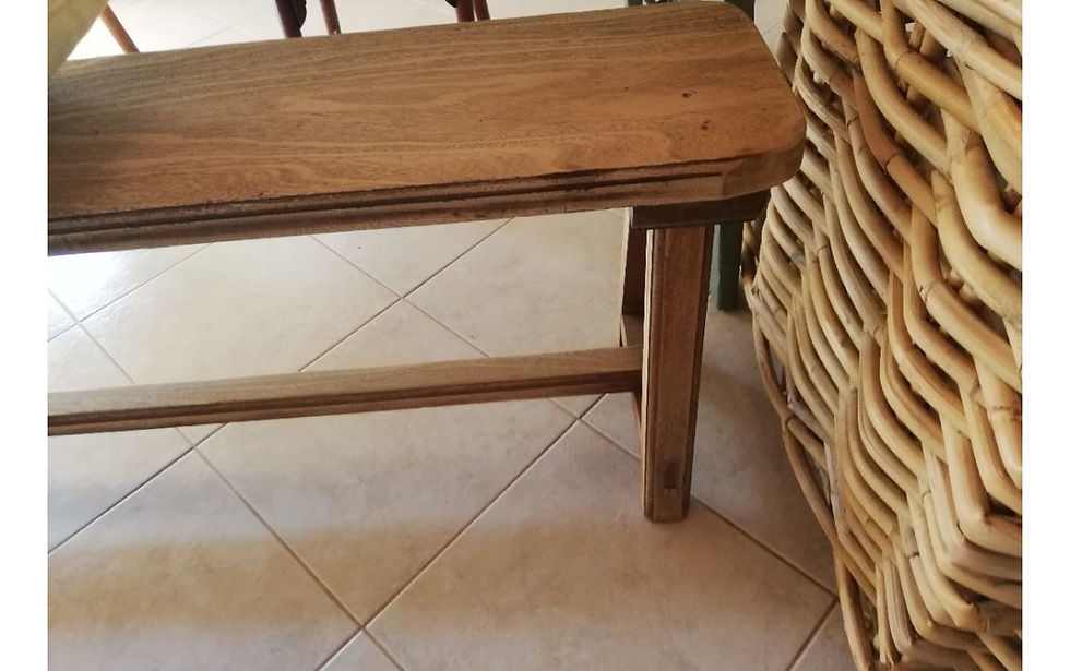 banc 1m65 bois vintage