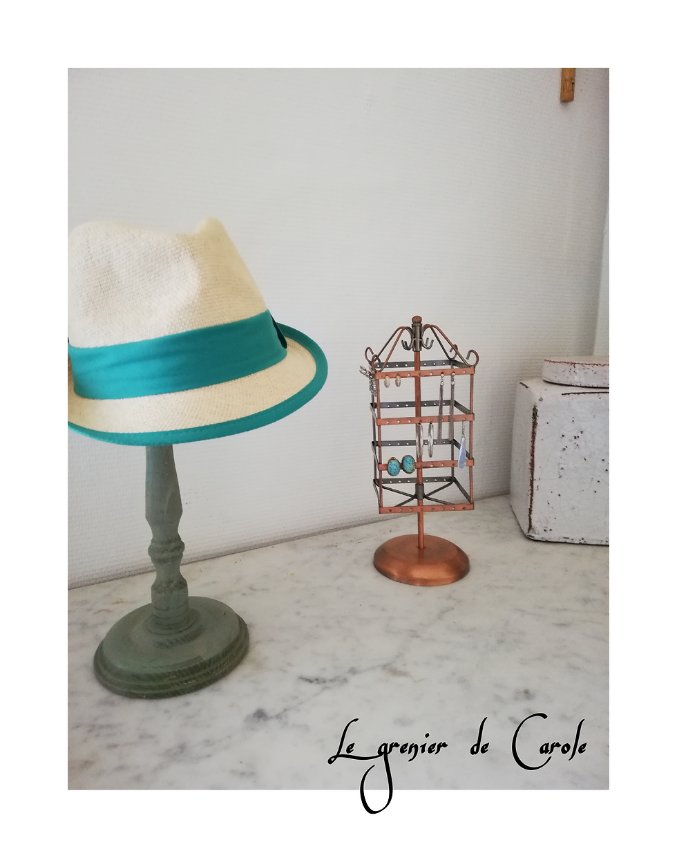 presentoir vintage pour bouclles d'oreilles