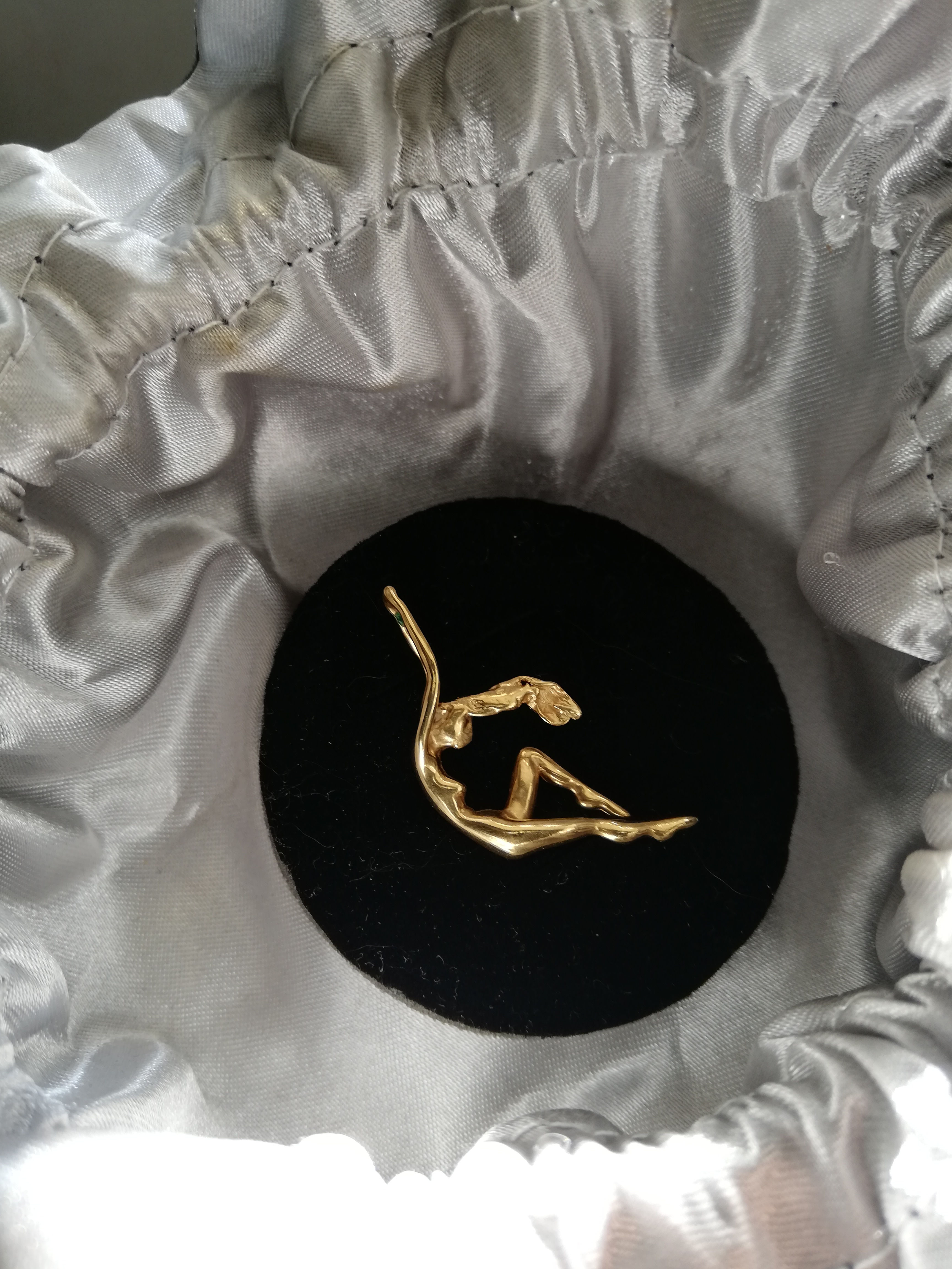 Pendentif "Charles Jourdan" vintage en or, jewelry gold