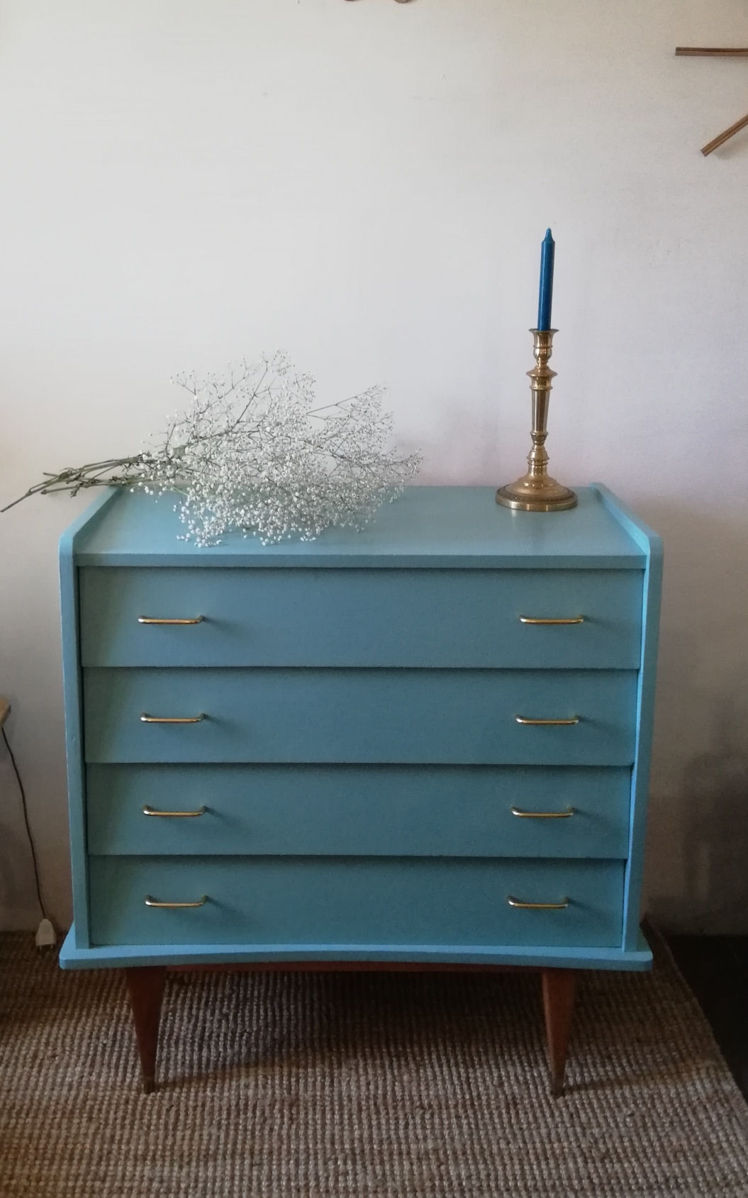 Commode vintage pieds compas 1960 *livraison comprise en France métropolitaine