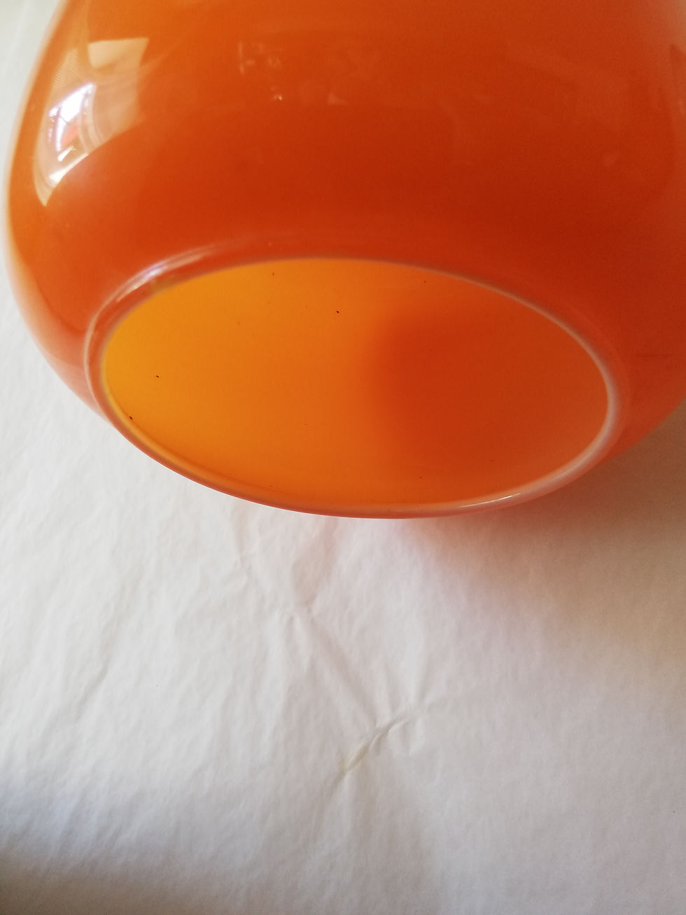 plafonnier vintage orange