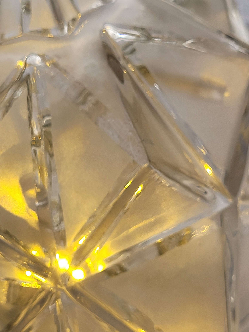 globe vintage étoile, verre dépoli opaline