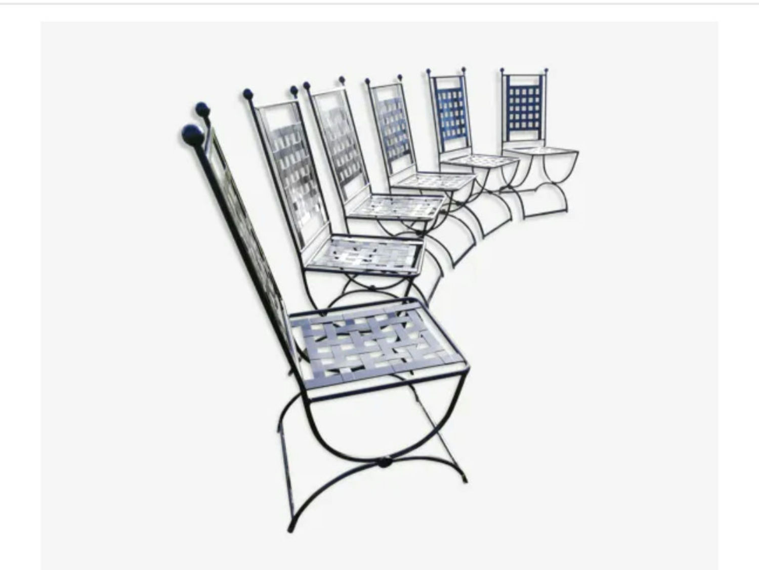 6 chaises de jardin*livraison comprise st Martin de castillon