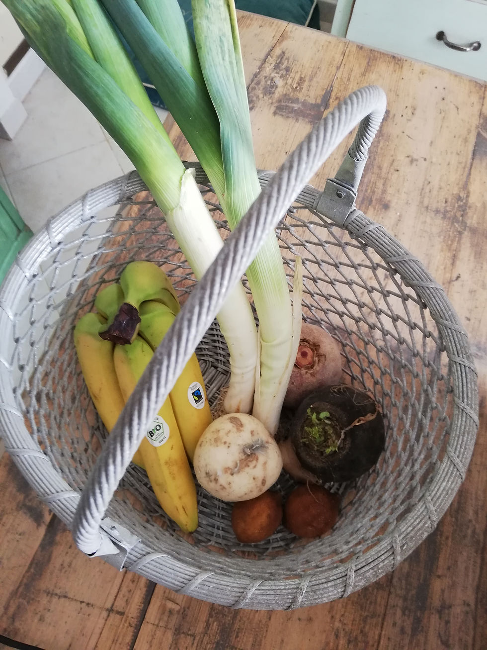 panier vintage aluminium pour légumes