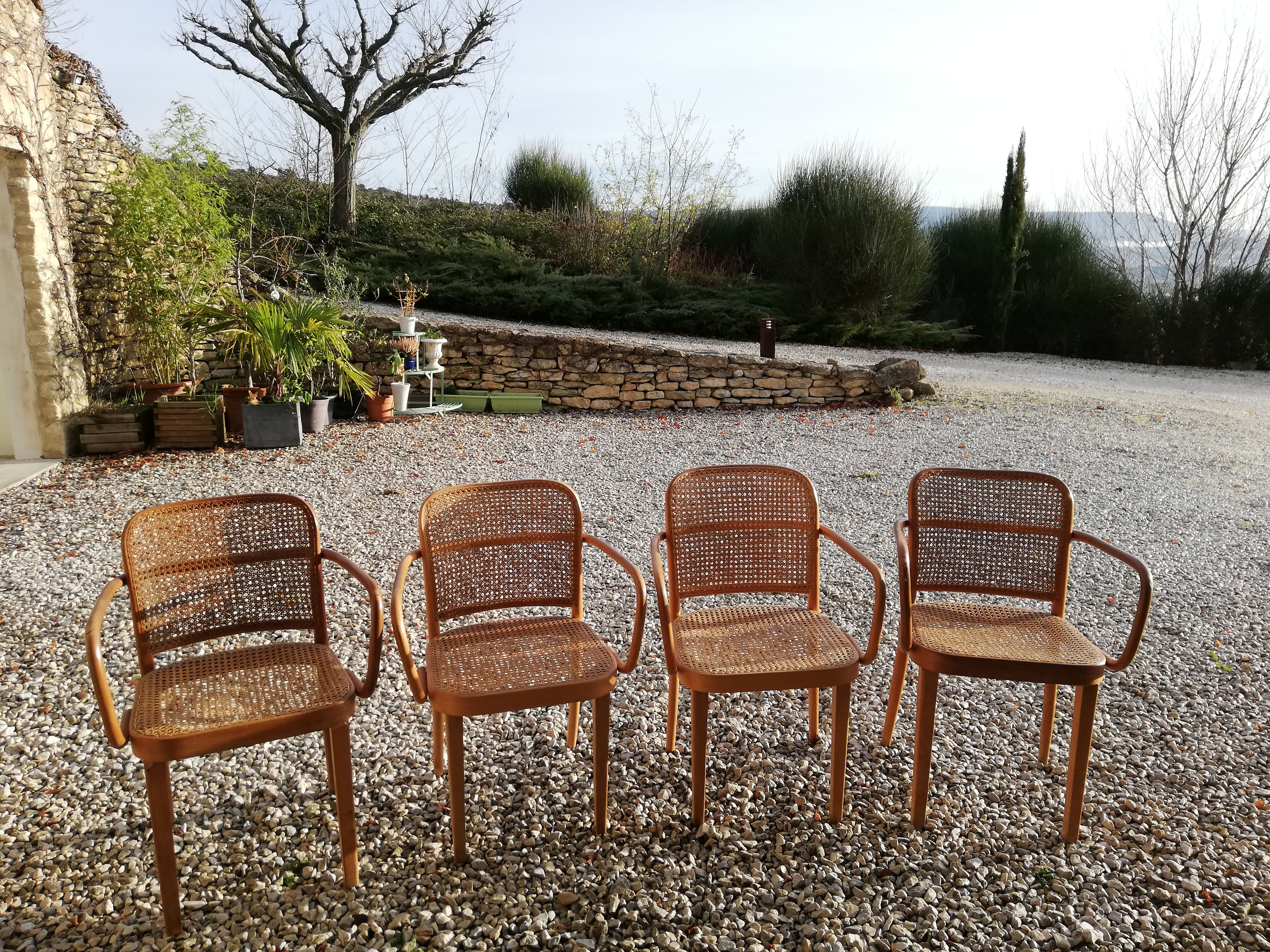 4 chaises Thonet avec accoudoirs *hors frais de livraison