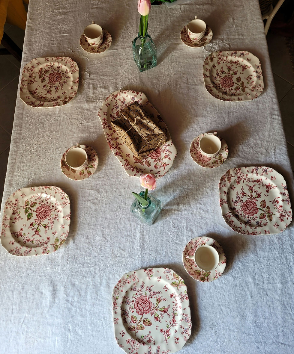 Assiettes à dessert Johnson brother modèle chintz