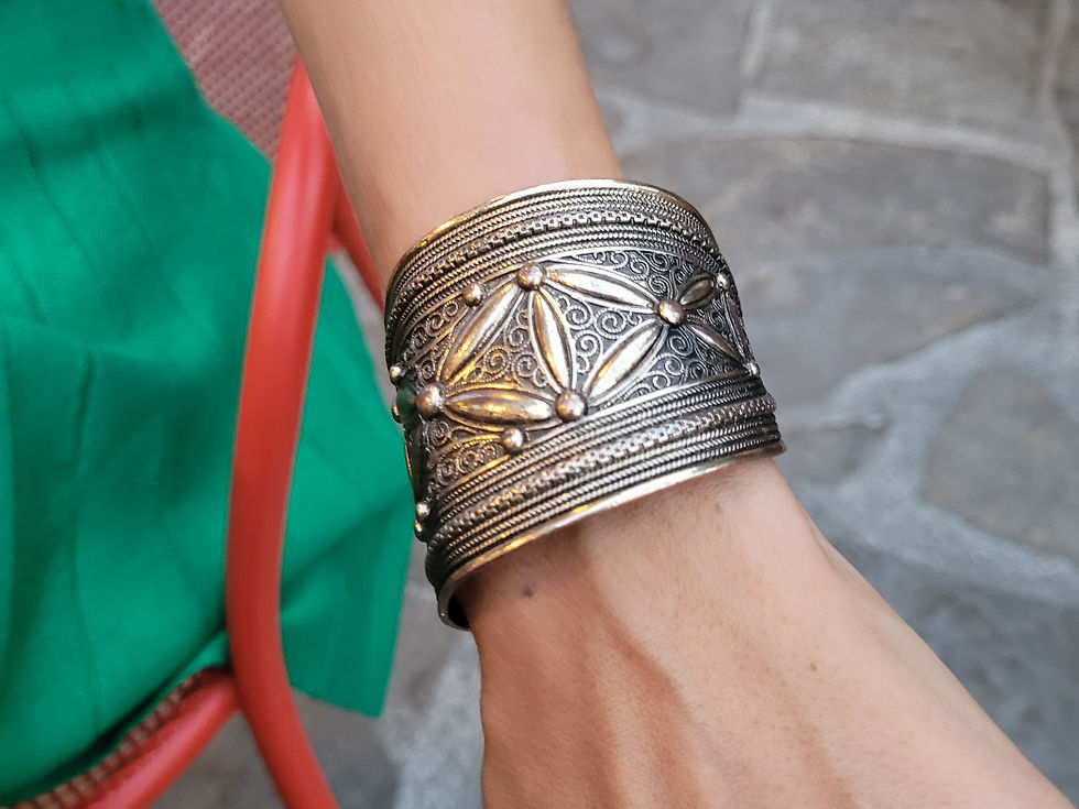 manchette et tour de cou vintage