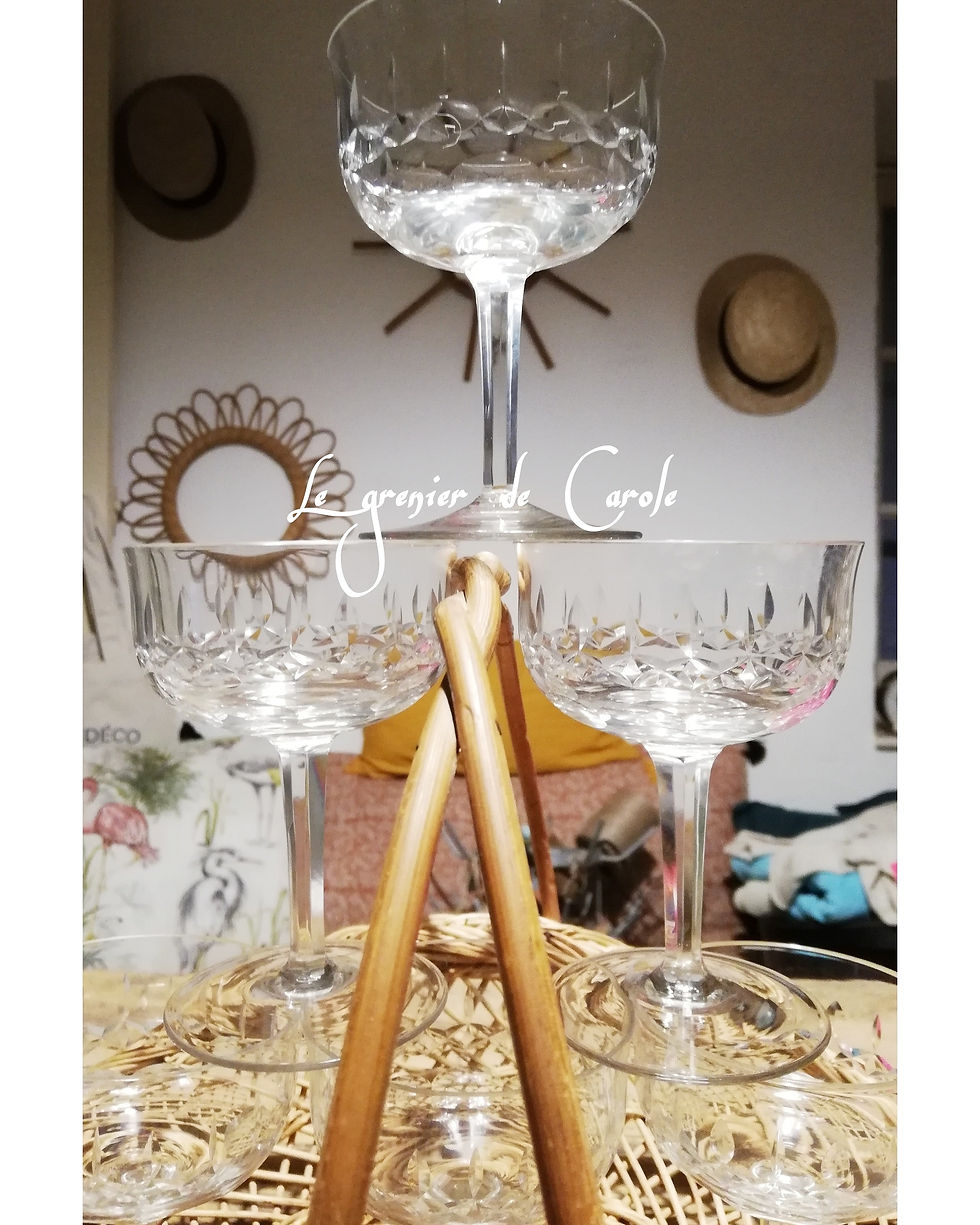 coupe champagne cristal vintage
