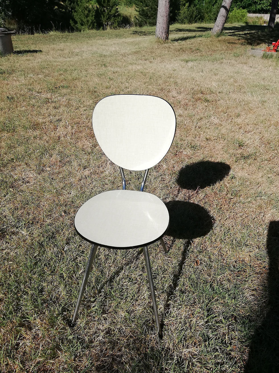 chaise design 1950 1960 formica