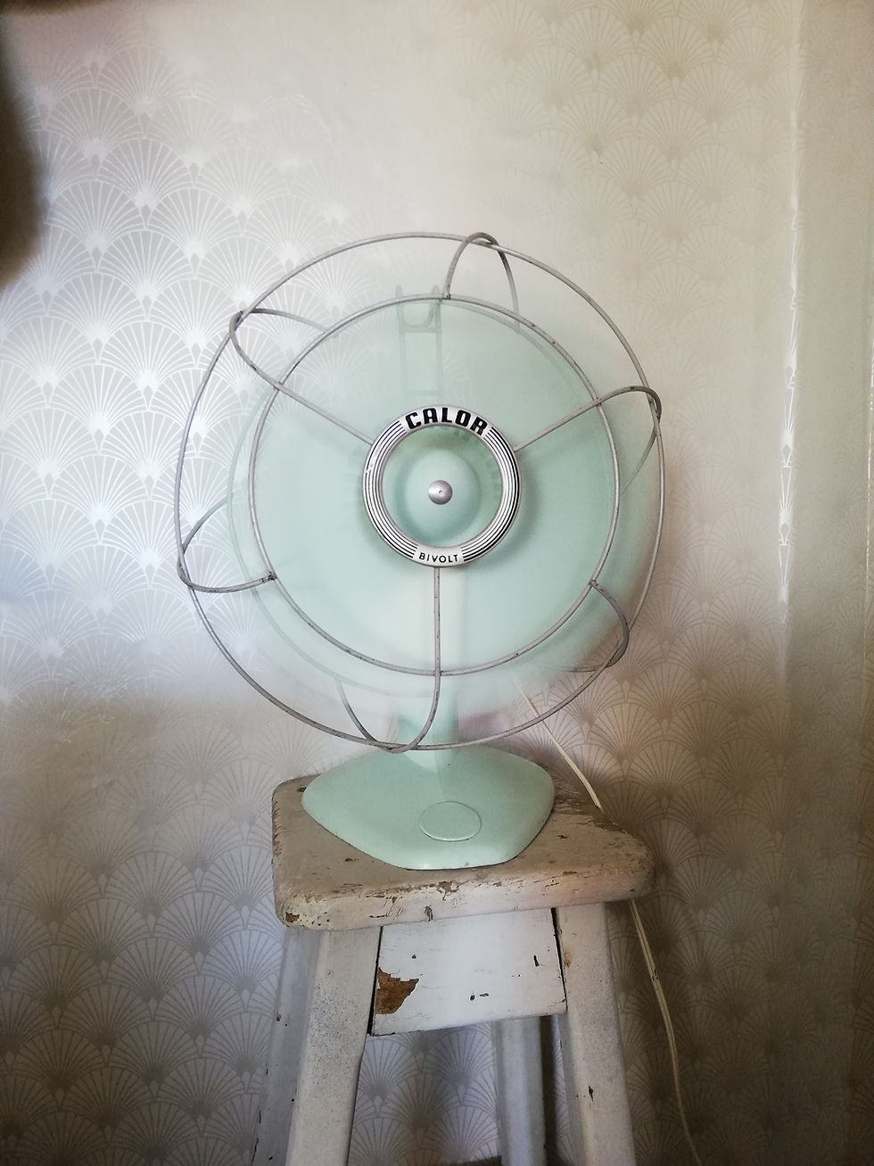 ventilateur vintage calor couleur mint