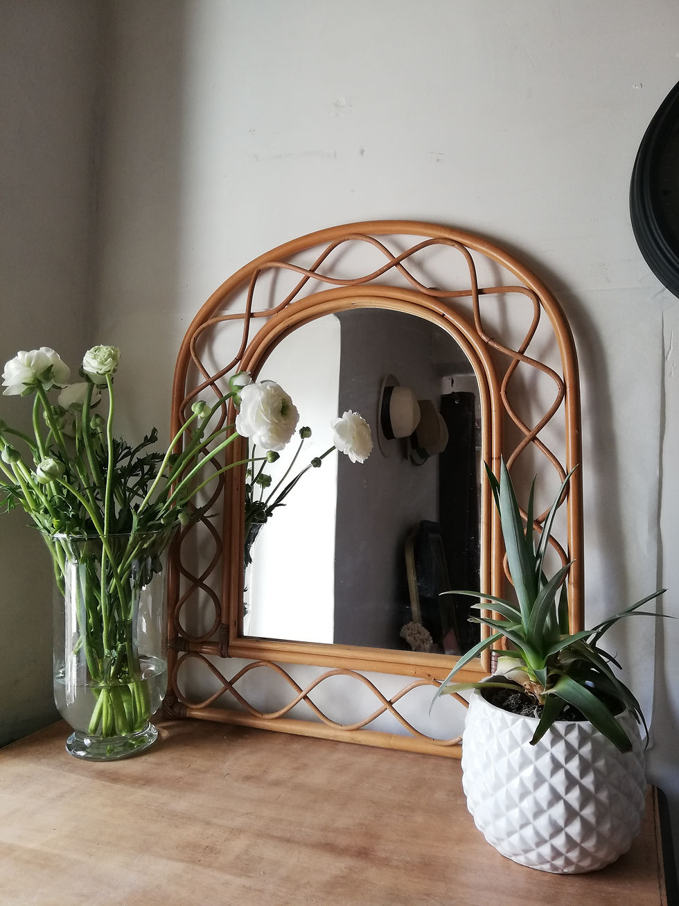 miroir vintage boho style
