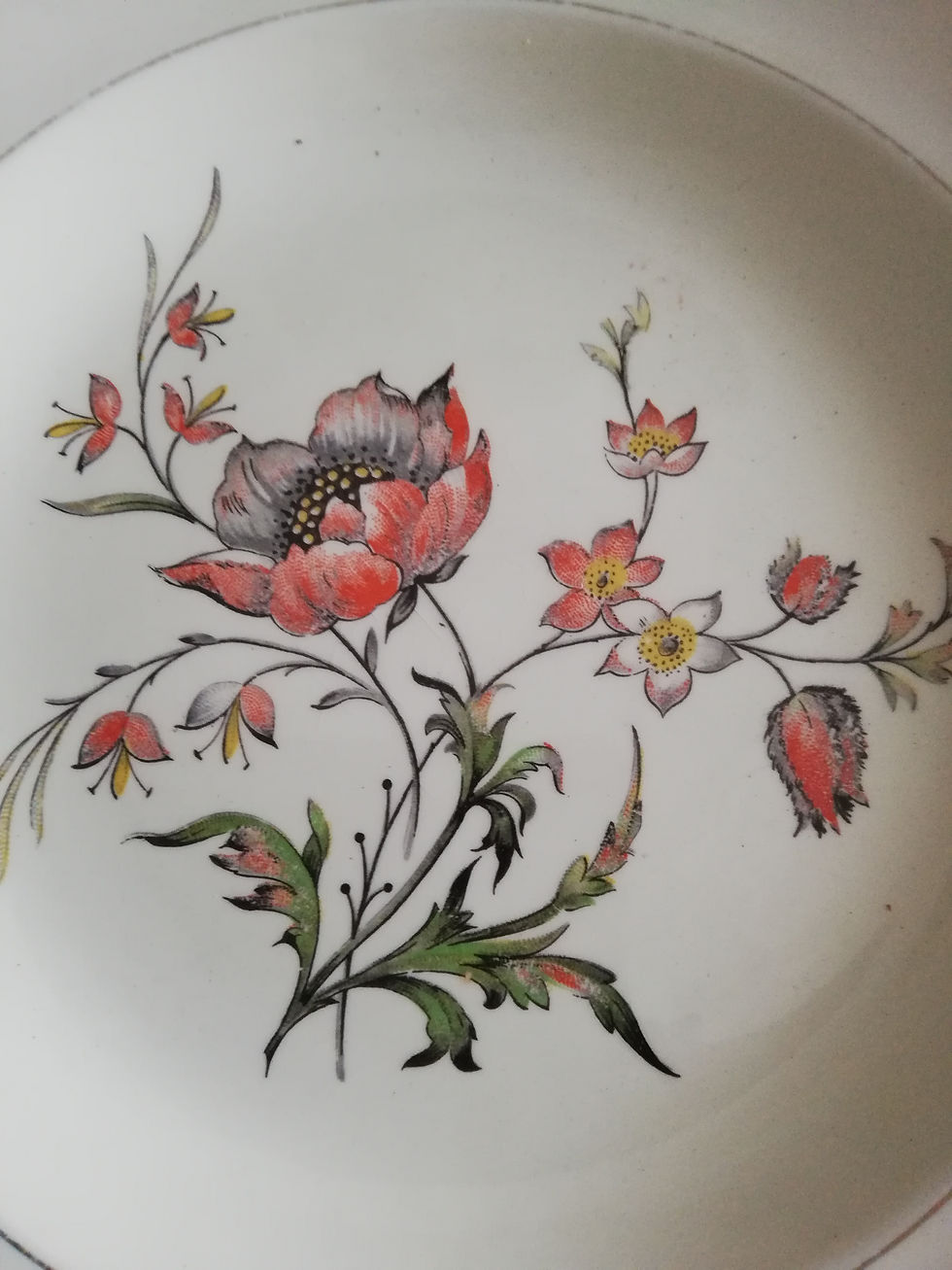 assiettes creuses vintage porcelaine