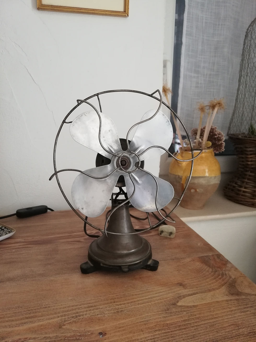 ventilateur métal vintage