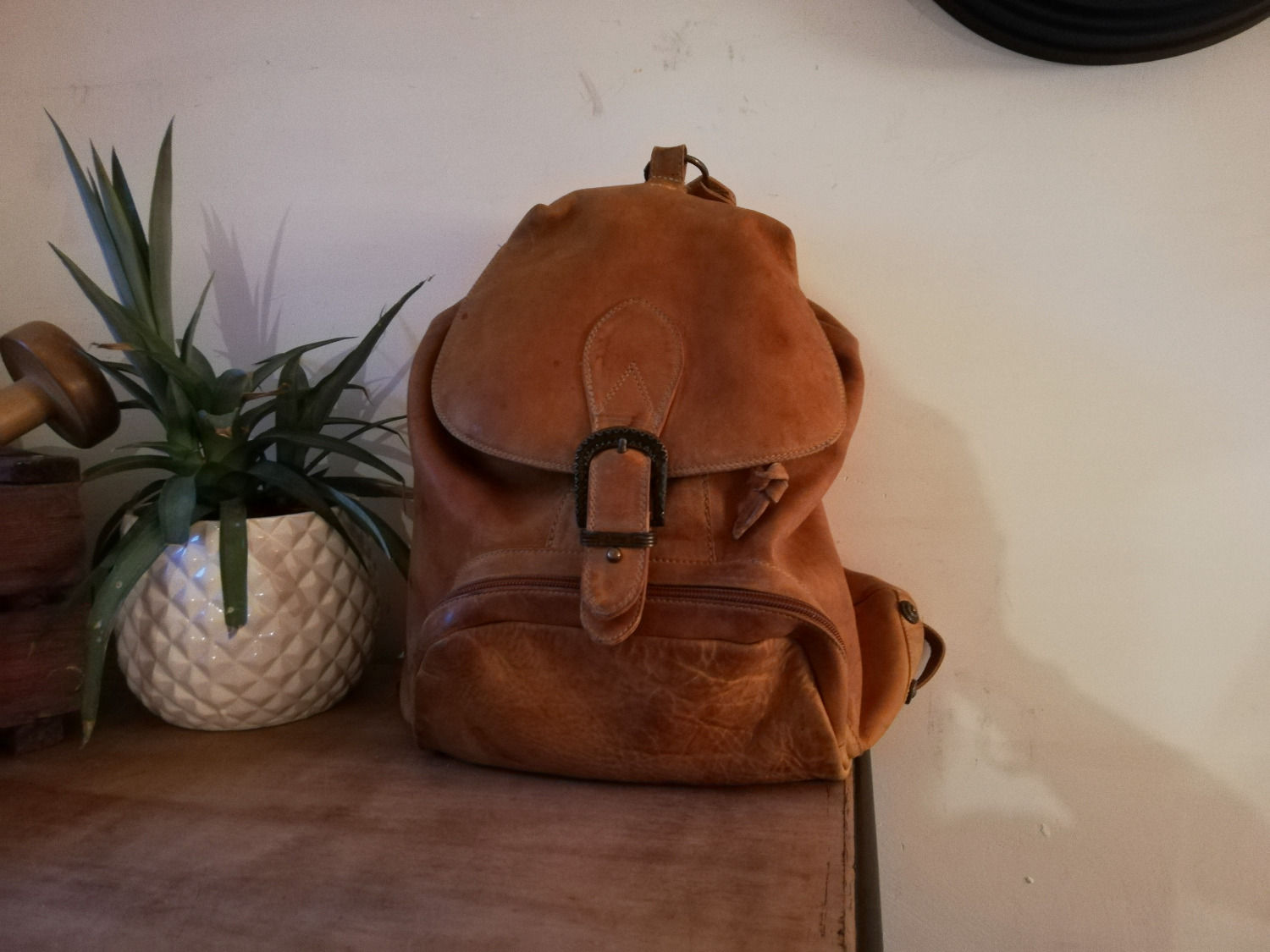 Sac en cuir italien vintage