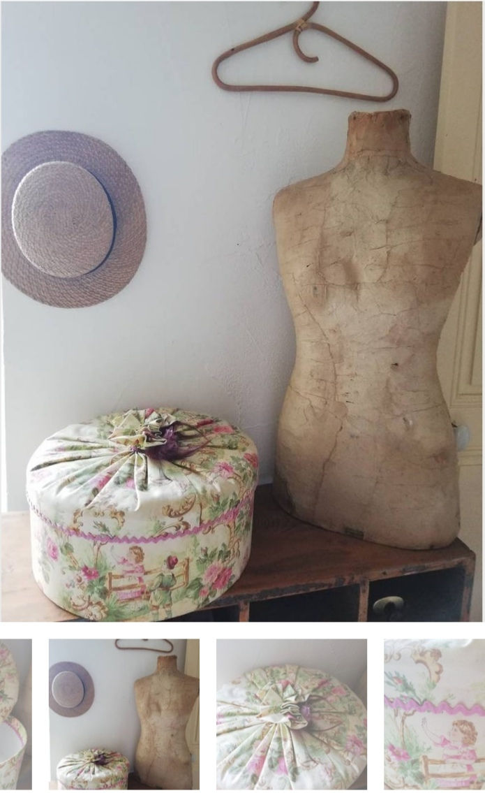 boite à chapeau vintage