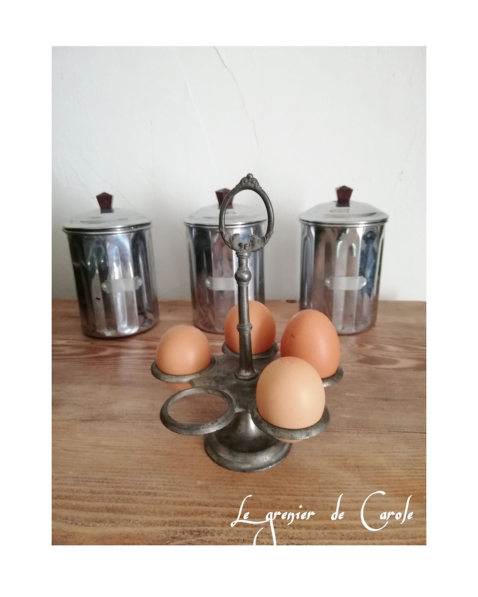 présentoir oeufs 1950 métal