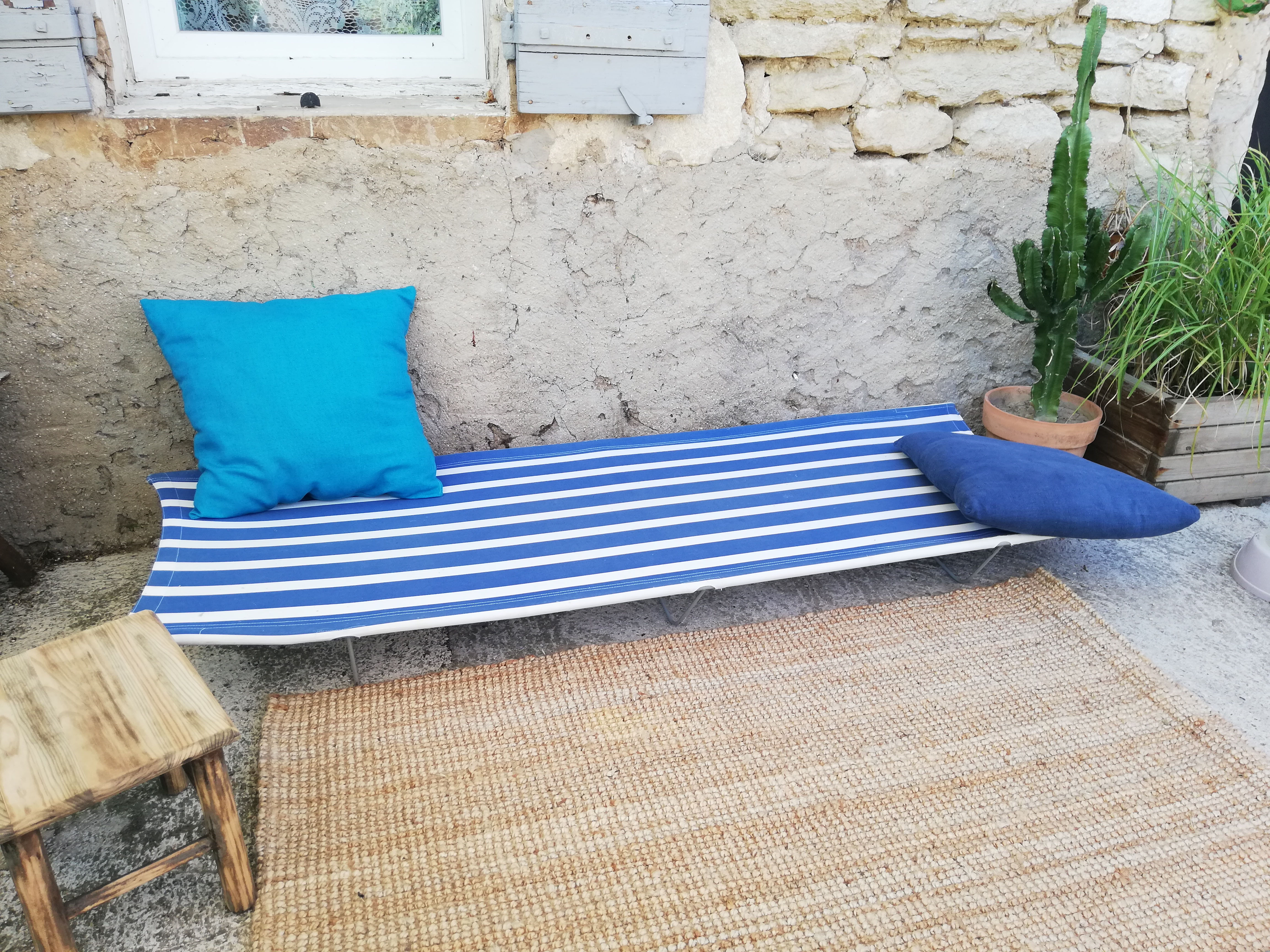 Lit de camp vintage (x2)