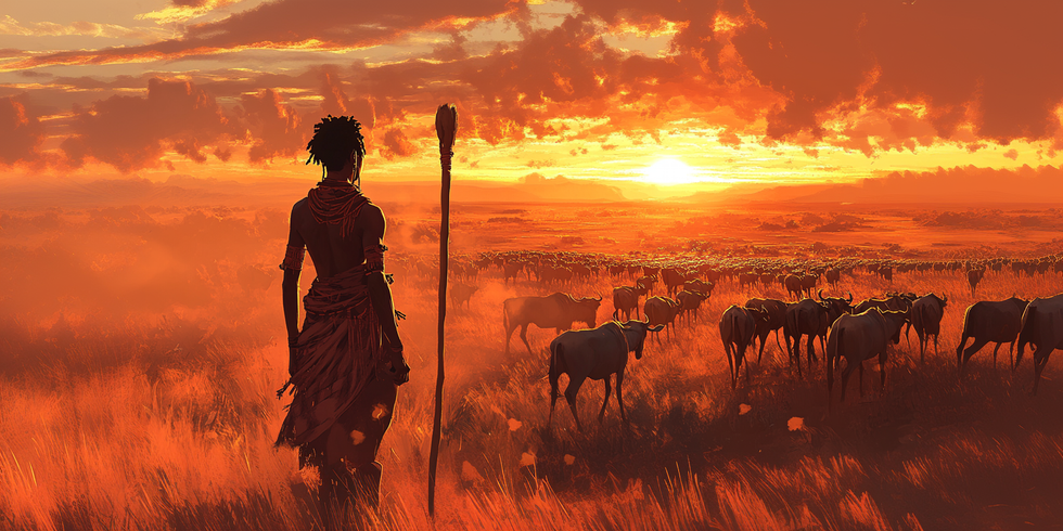 doppachief_African_Zulu_boy_overlooking_a_herd_from_a_tall_wood_f0867f24-810b-4680-b07e-a984804bc573