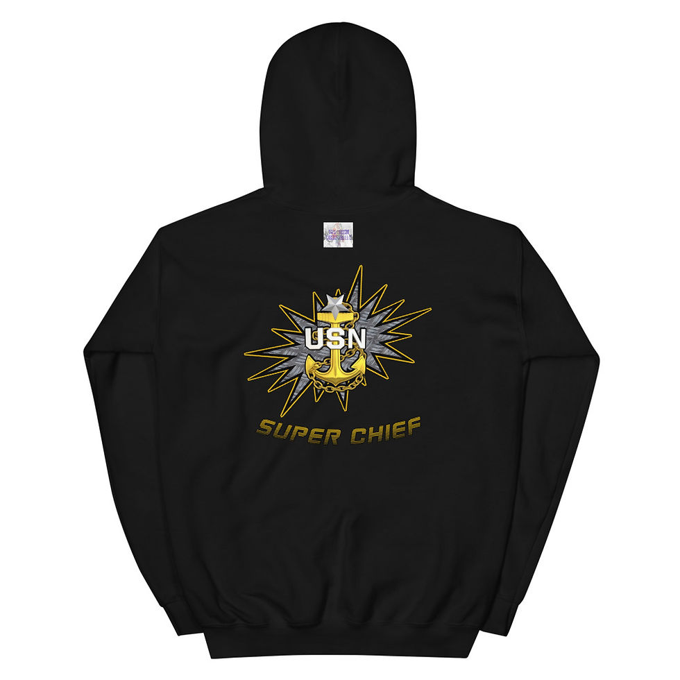 Thumbnail: Super Chief - Navy Senior Chief Unisex Hoodie