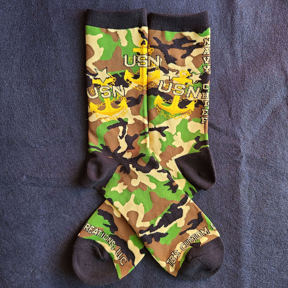 Thumbnail: Navy Chief Tri-Anchor Socks