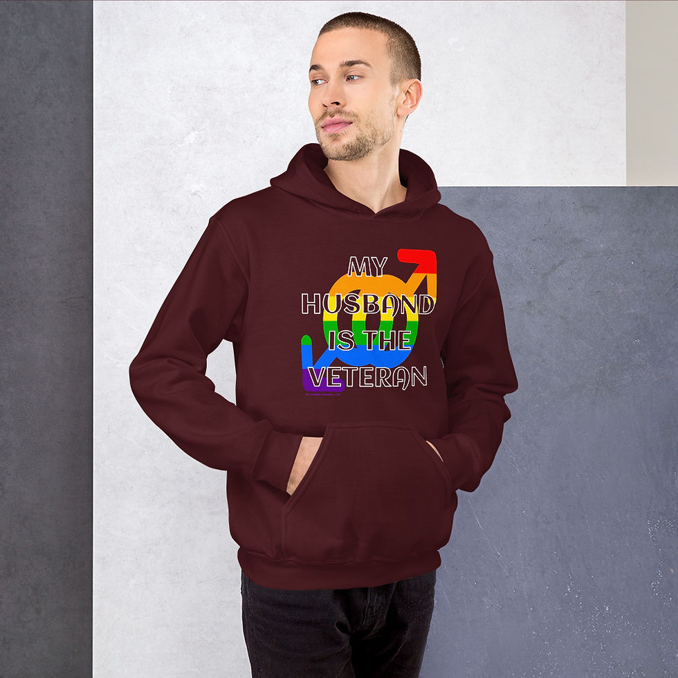 Thumbnail: My Husband is the Veteran (male) Unisex Hoodie