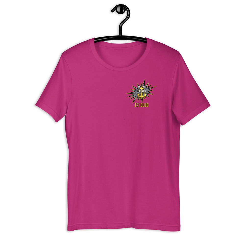 Thumbnail: 1% Club MCPO Master Chief Petty Officer Short-Sleeve Unisex T-Shirt (2)