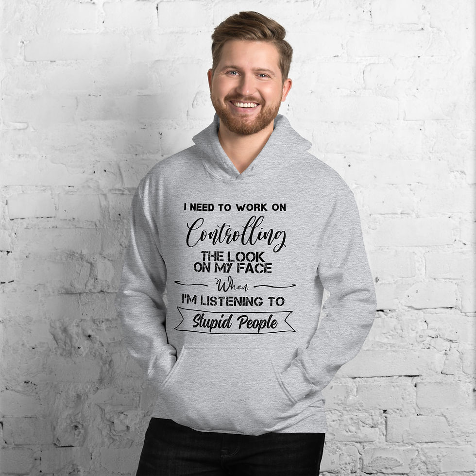 Thumbnail: Controlling My Face Unisex Hoodie