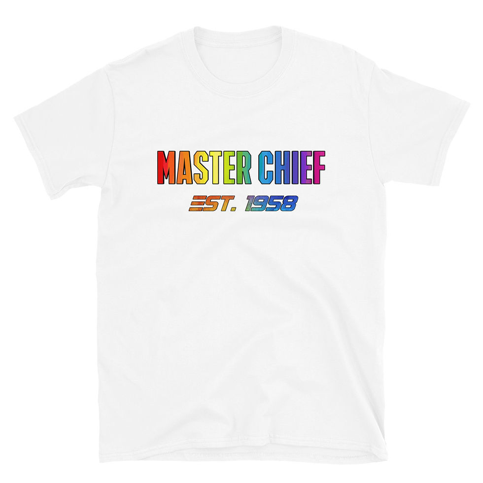 Thumbnail: Rainbow Master Chief Short-Sleeve Unisex T-Shirt