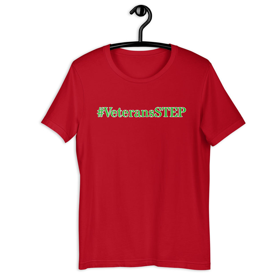 Thumbnail: VeteransSTEP INSTRUCTOR Short-Sleeve Unisex T-Shirt (BC)