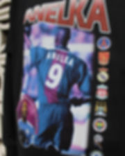 Zoom Black Anelka T-shirt Details by Retro Football Gang