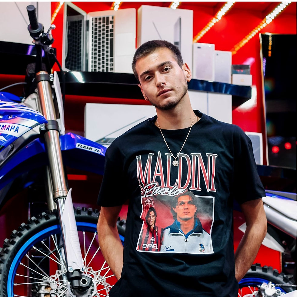 Model with T-Shirt Paolo Maldini