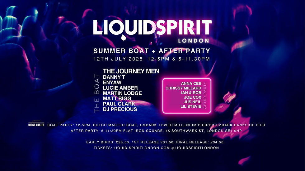 LIQUID SPRIT LONDON Summer Boat & After Party