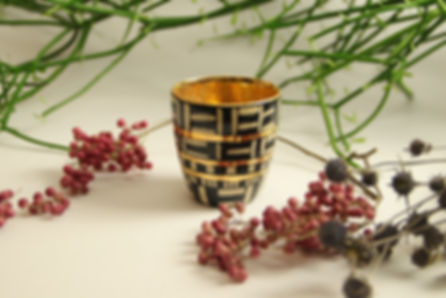 Espresso Becher "Gold & Graphics"