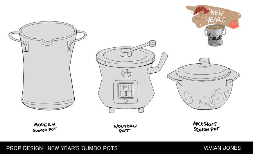 Vivian Jones visual development Animation Prop Design