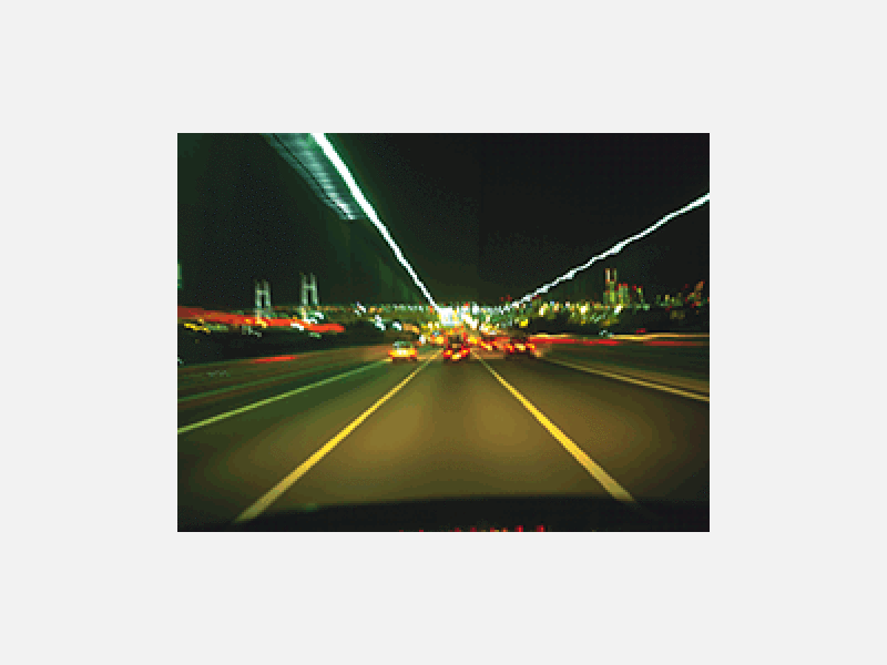 深夜の道路