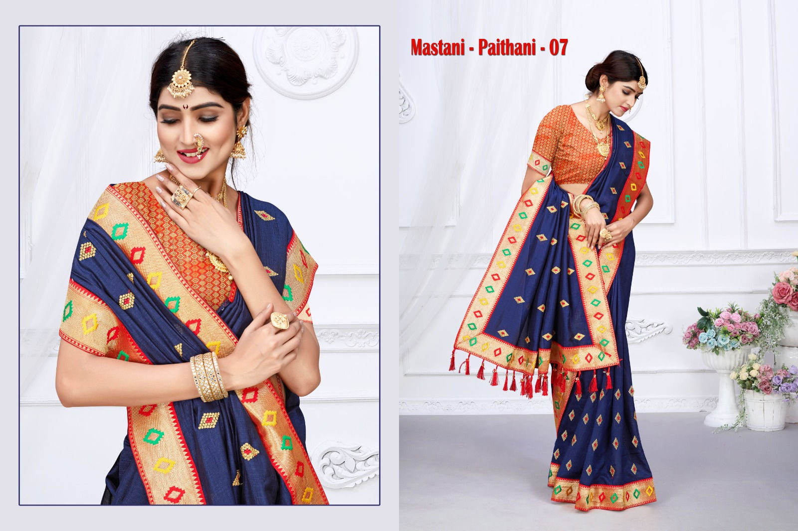 Mastani Paithani with heavy brocade blouse