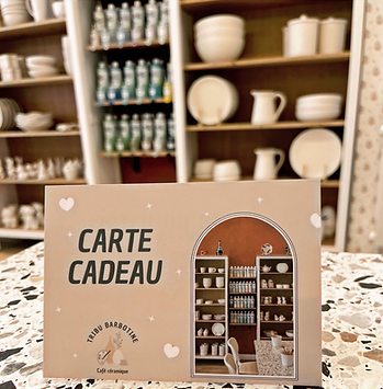 Carte cadeau Tribu Barbotine, café céram