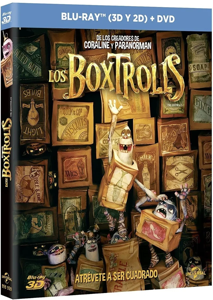 Los Boxtrolls (Blu-ray 3D, Blu-ray + DVD)