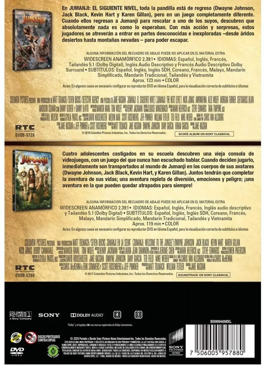 Thumbnail: Jumanji Colección 2 Películas