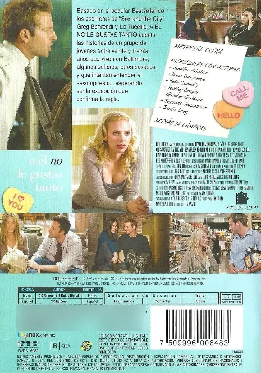 Miniatura: A Él No Le Gustas Tanto  [Scarlett Johansson ] (DVD)