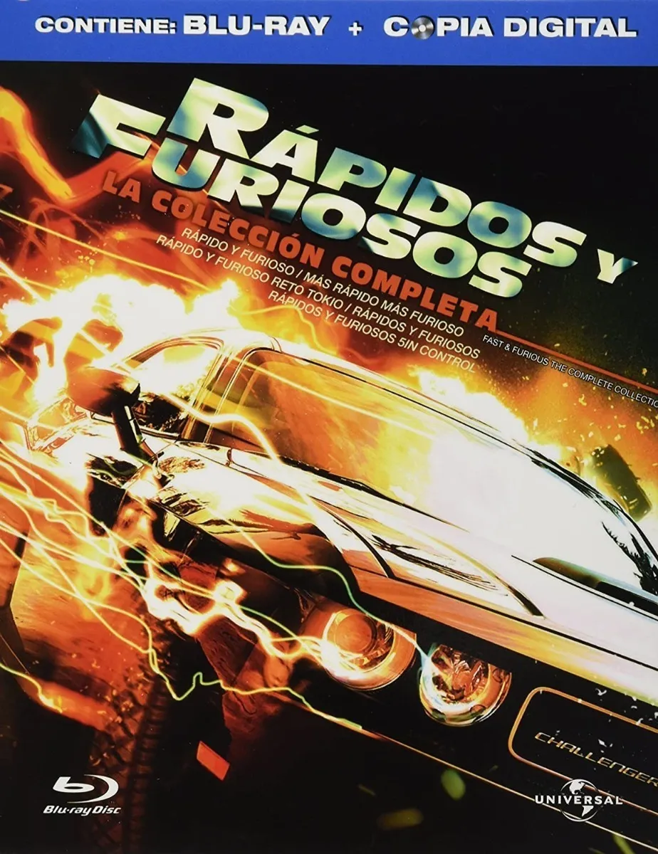 Pentalogia Rápido Y Furioso 1-5 (Blu-ray)