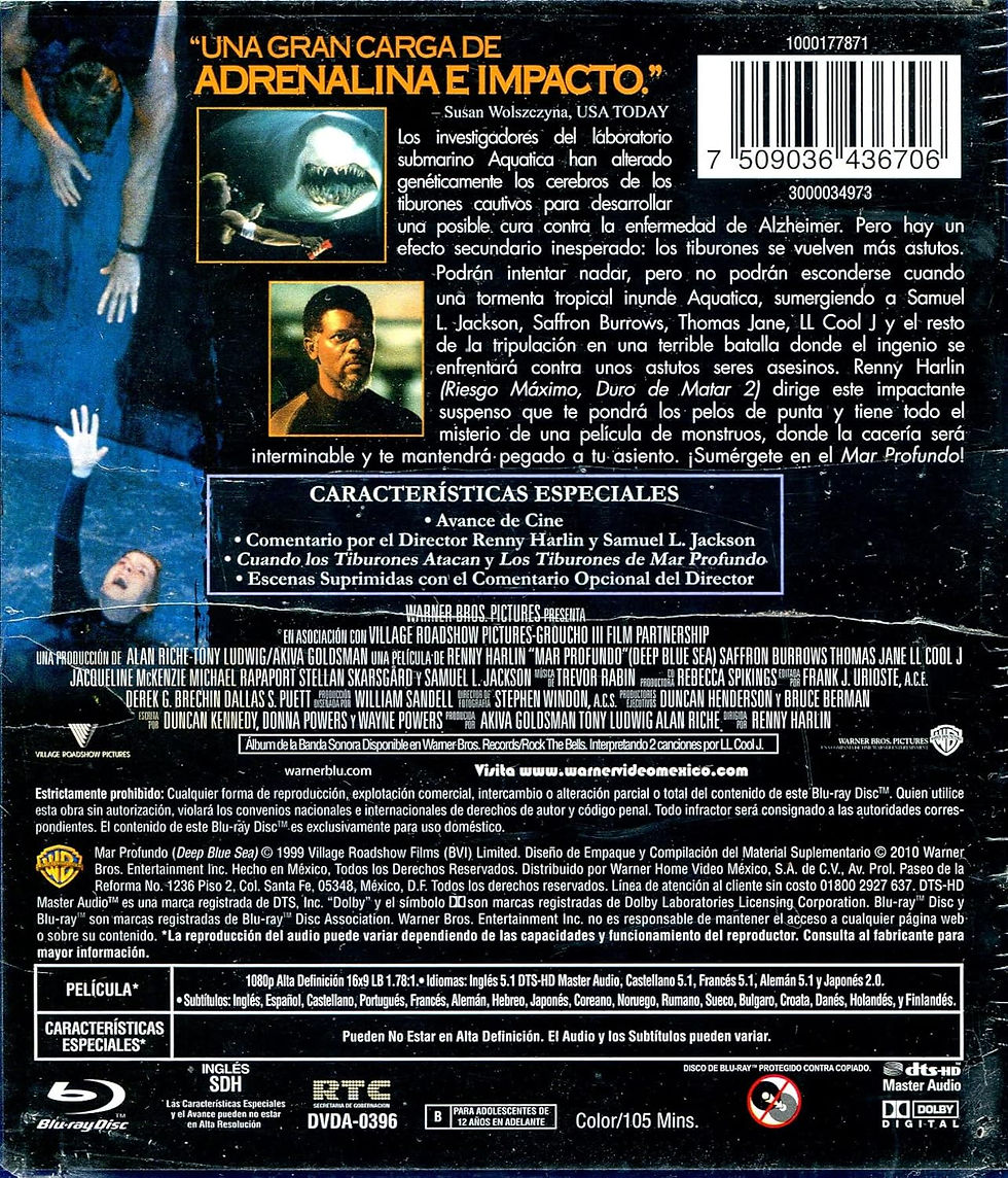 Miniatura: Mar Profundo (Blu-ray) [Samuel L. Jackson]